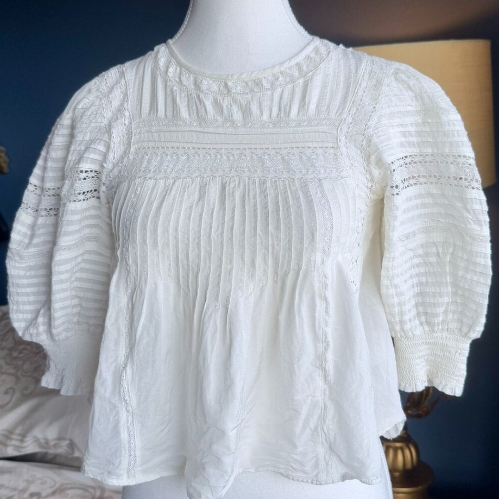 Aritzia Sunday Best White Blouse